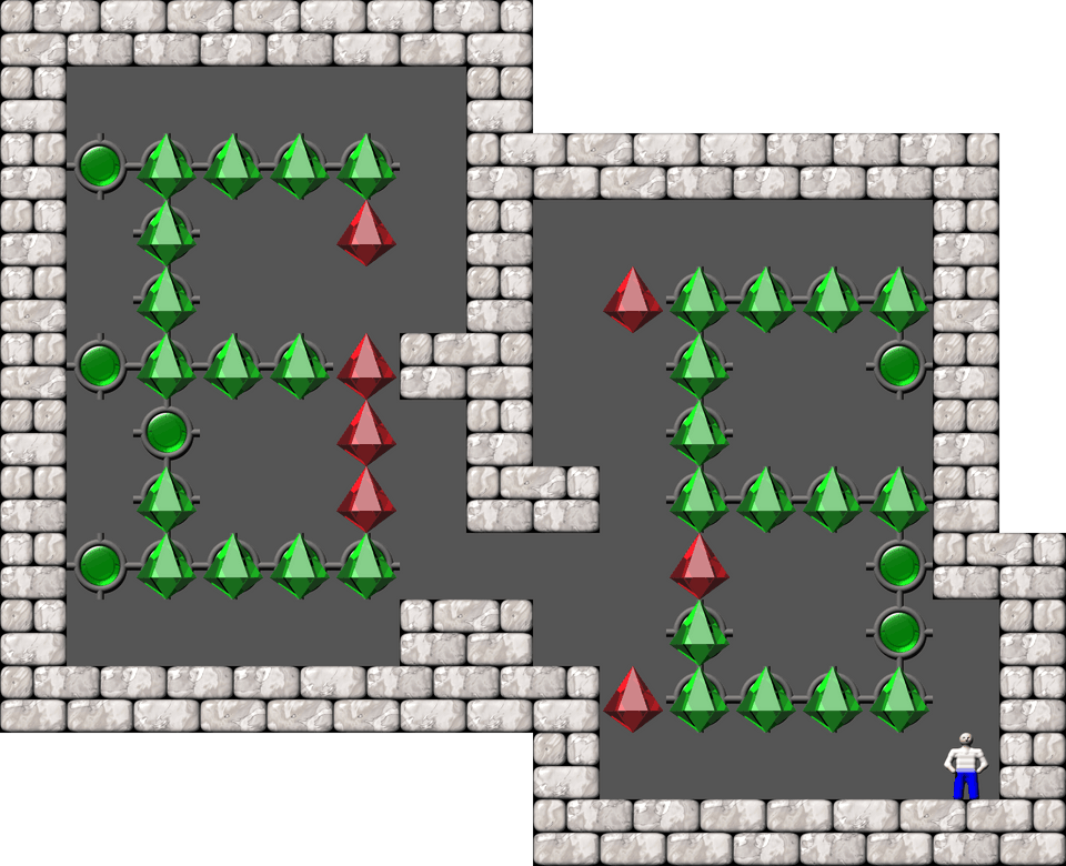 Sokoban Mass Remodel level 1224